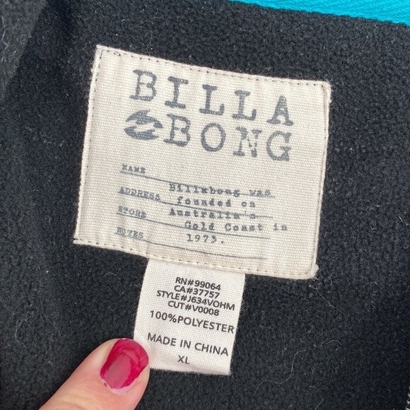 Billabong Womens Softshell Hooded Long Sleeve Full Zip Jacket Black Size XL - Picture 5 of 7